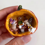 Halloween Party in the pumpkin's house figurine