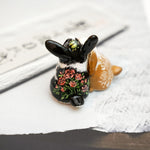 Rabbits with roses