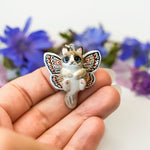 Ragdoll cat with butterfly wings pendant