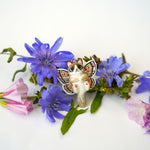 Ragdoll cat with butterfly wings pendant