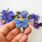 Ragdoll cat with butterfly wings pendant