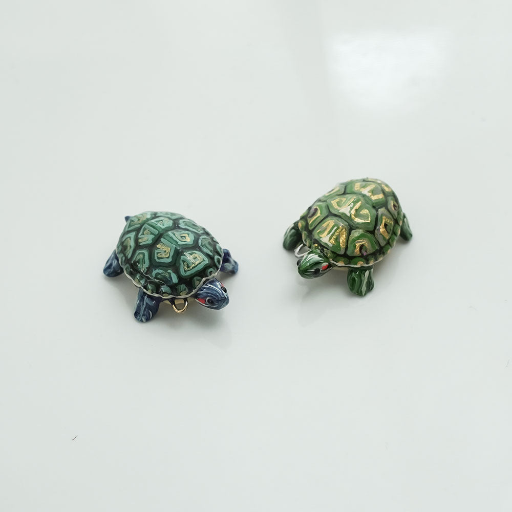Red eared turtle pendant
