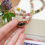 Sakura red panda pendant