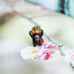 Red Panda in the meadow pendant