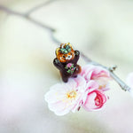 Red Panda in the meadow pendant