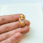 Shiba with a star pendant