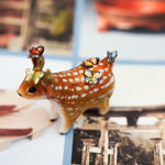 Sika deer with butterflies