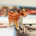 Sika deer with butterflies