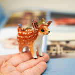 Sika deer with butterflies