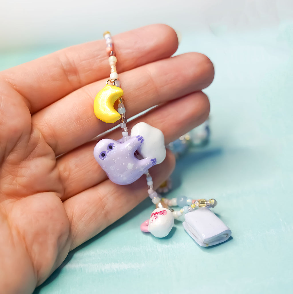 Sloth - necklace with charms