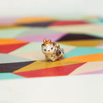 Snow Leopard with the Moon pendant