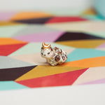 Snow Leopard with the Moon pendant