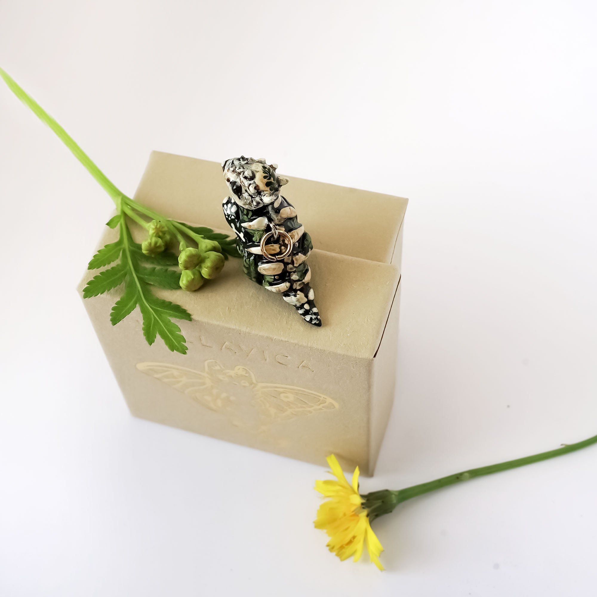 Stygimoloch fossil pendant