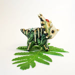 Styracosaurus with sunstone fossil figurine
