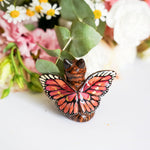 Tabby Catfly with pink butterfly wings