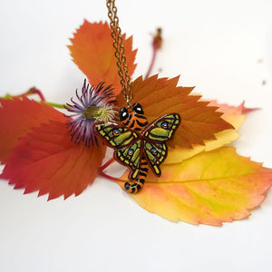 Tiger with butterfly wings pendant