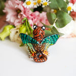 Tigerfly with green butterfly wings