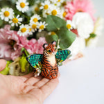 Tigerfly with green butterfly wings