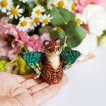 Tigerfly with green butterfly wings