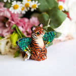 Tigerfly with green butterfly wings