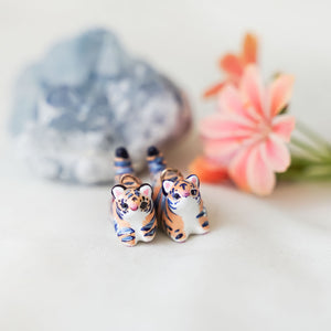 Japanese tigers earrings