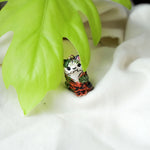 Tiger skeleton lost in the jungle pendant