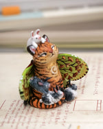 Tigerfly witch Bunnies figurine