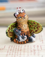 Tigerfly witch Bunnies figurine