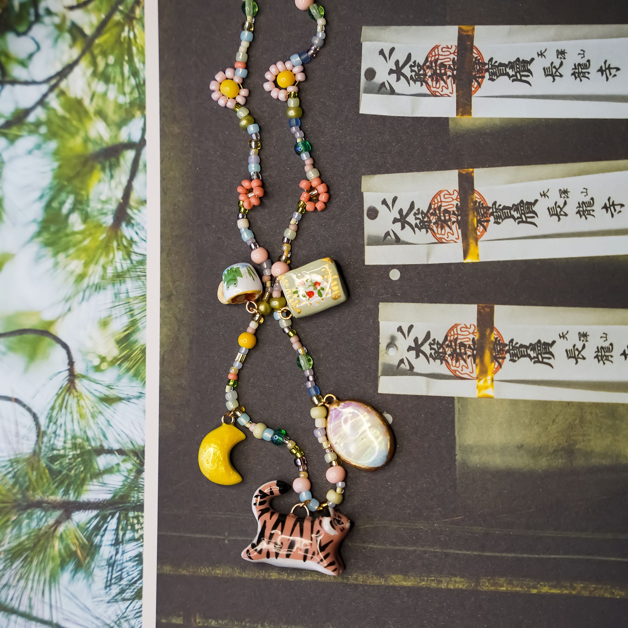 Tiger - necklace with charms