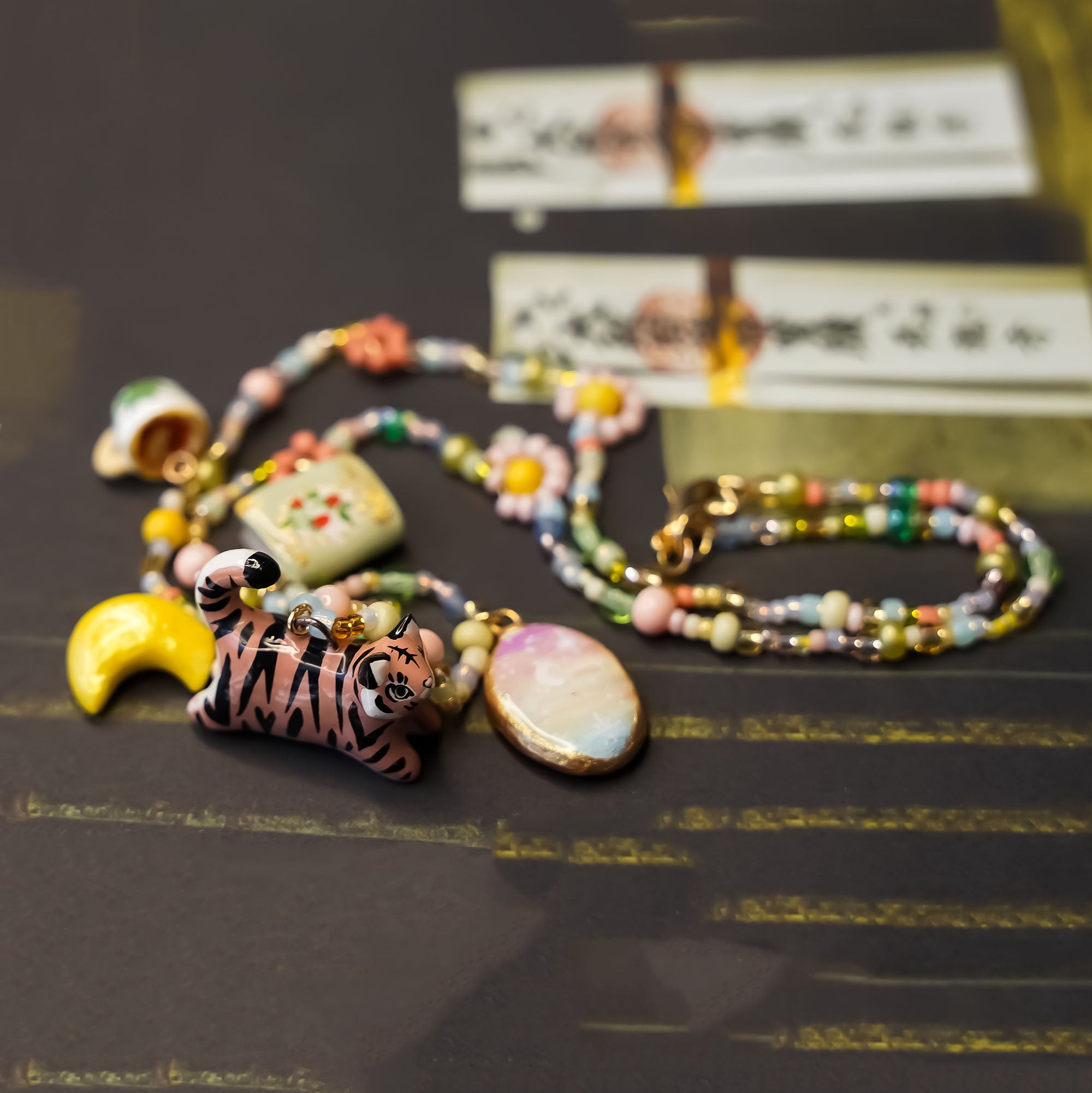 Tiger - necklace with charms