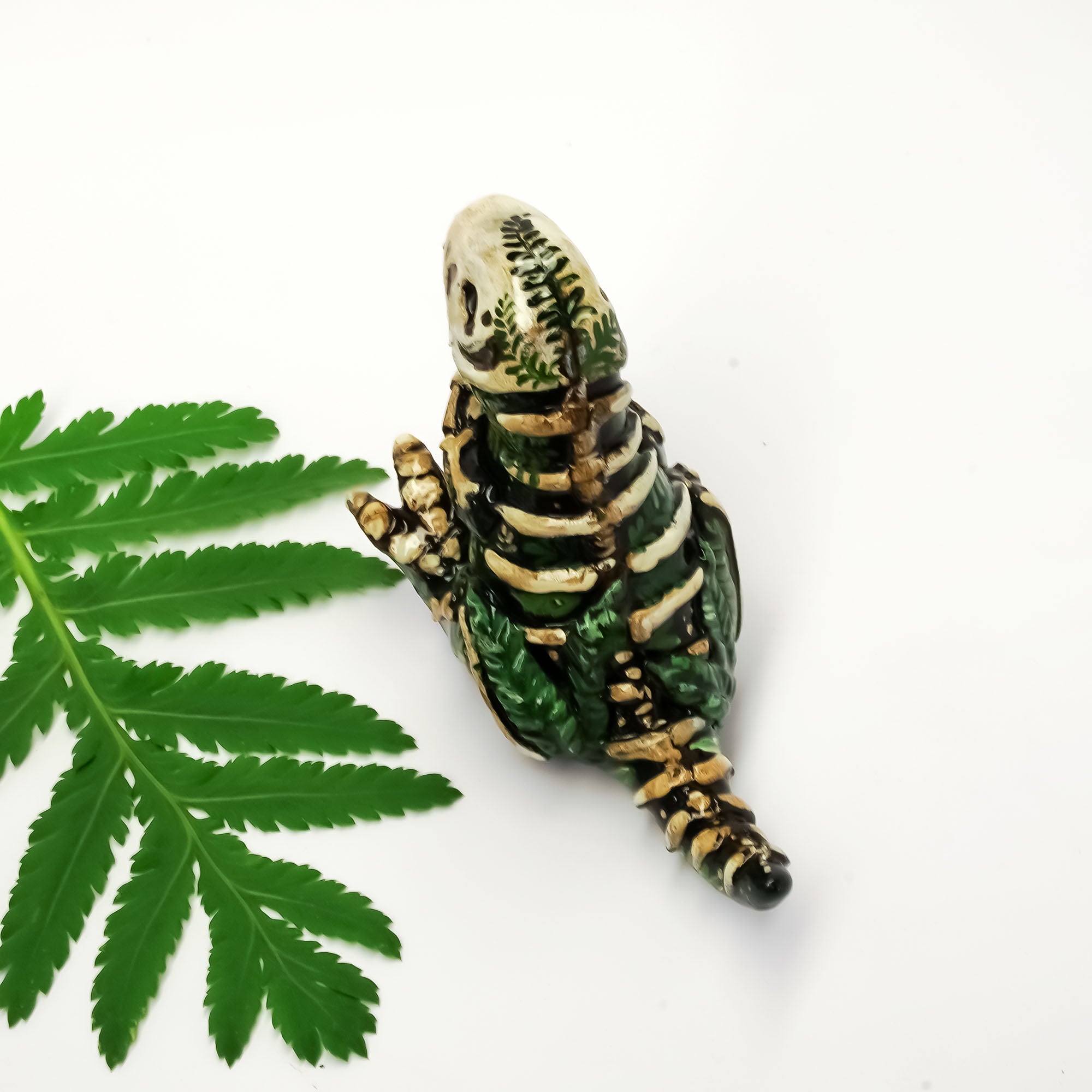 T-rex fossil figurine