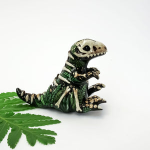 T-rex fossil figurine
