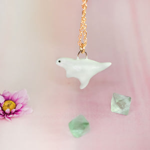 Green T. Rex with flowers pendant