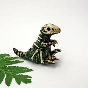 T-rex fossil figurine