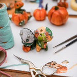 Triceratops Skeleton&Frankenstein figurine