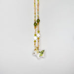 Triceratops with fern necklace