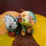 Triceratops Skeleton&Frankenstein figurine