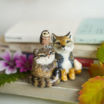 The peanut gallery - Pallas cat, Tibetan Fox and Owl
