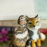 The peanut gallery - Pallas cat, Tibetan Fox and Owl