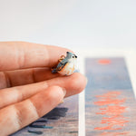 Tufted titmouse with a star pendant