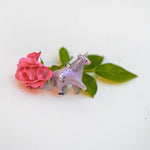 Lilac unicorn pendant