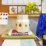 Porcelain vase with hearts