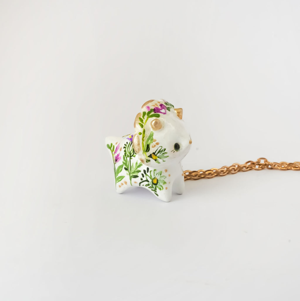 Violetratops pendant