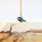 Wagtail white with a lace pendant