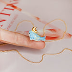 Whale with the Moon pendant