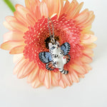White Tiger with butterfly wings pendant