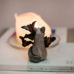 Wolf with bats figurine