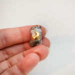 Wolf with the gold moon pendant