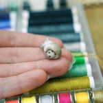 Wolf with the gold Moon pendant