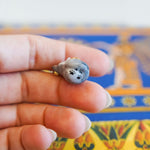 Wolf with a star pendant